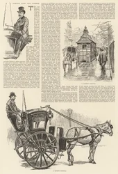 Londoner Kutschen und Kutscher